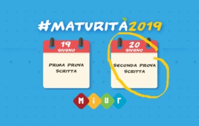 #Maturità2019: Seconda Prova Scritta